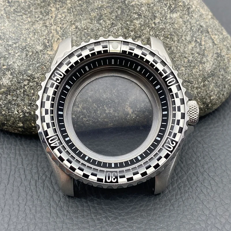 41mm Mod SKX007 cassa dell'orologio custodia SRPD adatta NH34 NH35 NH36 7S 4R movimento corona al 3.0 vetro zaffiro custodie per orologi da immersione da uomo