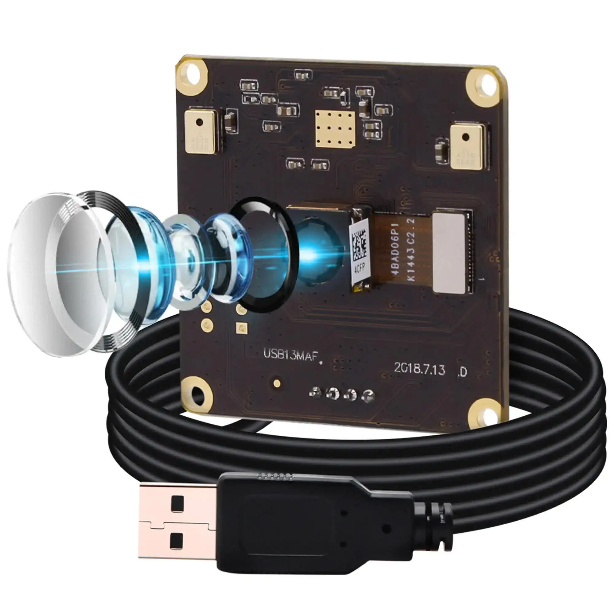 

SVPRO 13MP 3840x2880 Autofocus Webcam IMX214 CMOS Sensor 75 Degree Autofocus Lens Mini 38*38mm Endoscope USB Camera Module