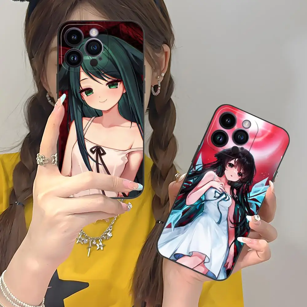 Saya no Uta حافظة هاتف محمول لهاتف آيفون 17 16 15 14 13 12 11 X XR XS 8 7 Air Pro Max Plus غطاء ملون صغير جميل