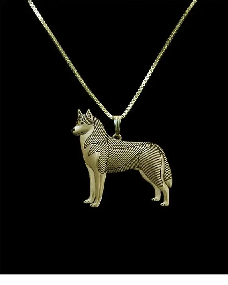 Boho Chic Siberian Husky legend Necklace