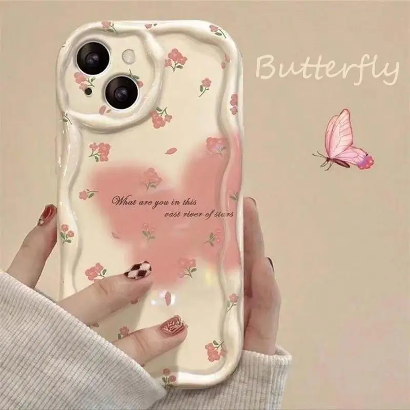 Phone Case For Honor 90 Lite 5G Nova 5t 11 7 9se Huawei Mate 30 40 P30 Pro  cover Soft Silicone Couqe Butterfly