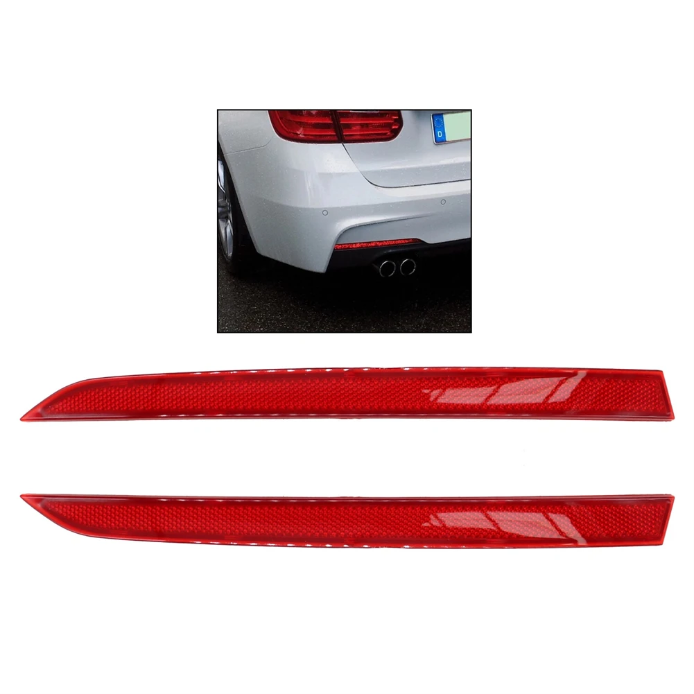 

2pcs Car Rear Bumper Reflector Lamp For BMW 3-Series F30 F31 M Sport 2012-2017 Rear Bumper Trim-Reflector Side Cover
