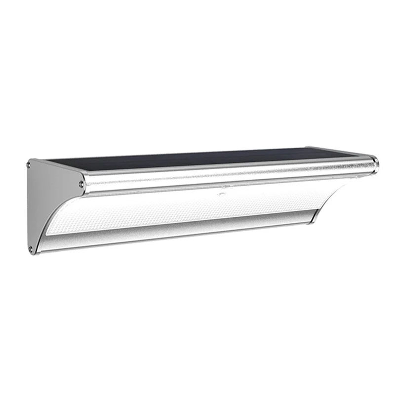 Luz de parede solar à prova d'água para pátio externo LED luz com sensor corporal iluminação de jardim luz de parede 60 luz