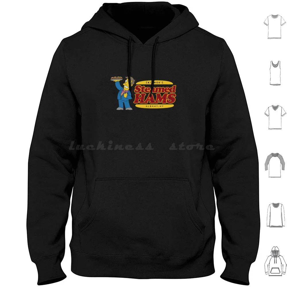 Sudadera con capucha Skinner's Steamed Hams de algodón de manga larga Skinner's Steamed Hams