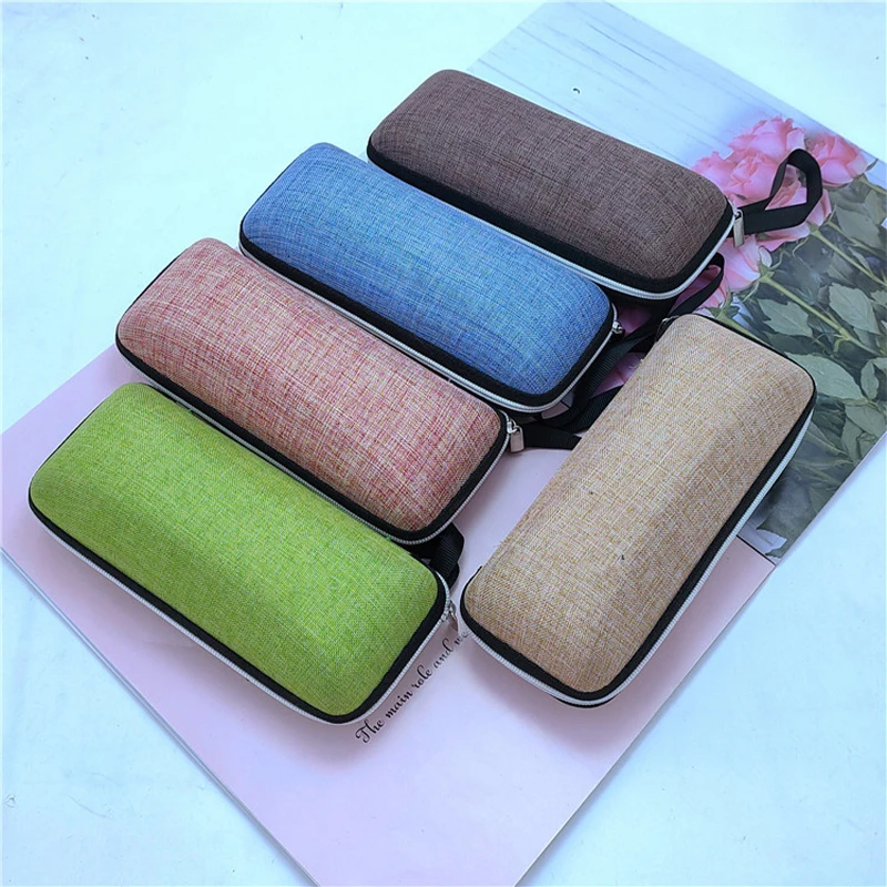 

1 Pc Linen Small Fresh EVA Glasses Case Literary Sunglasses Eyeglasses Case Men And Women Portable Fashion Storage Case