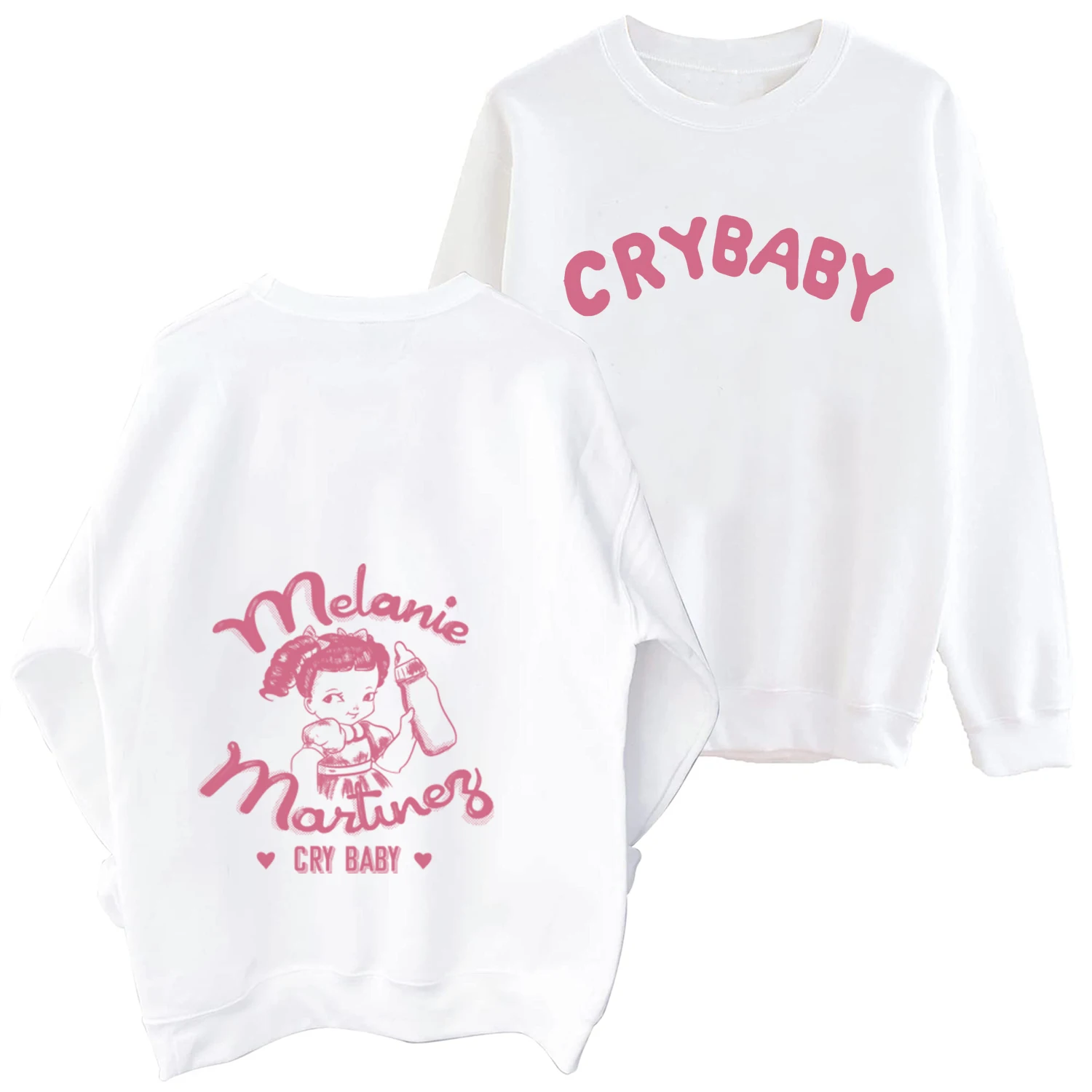 Melanie Martinez Cry Baby 2024 O-Neck Long Sleeve Spring and Autumn Men Clothing Hoodies Women Printing Regular Casual