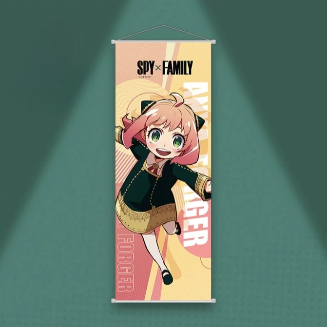 Nieuwe SPY×FAMILY Hangende Scroll Tapestry Cartoon Anya Forger Wall Art Kamerdecoratie Anime Merchandise Vakantiecadeau Verbergen gebreken