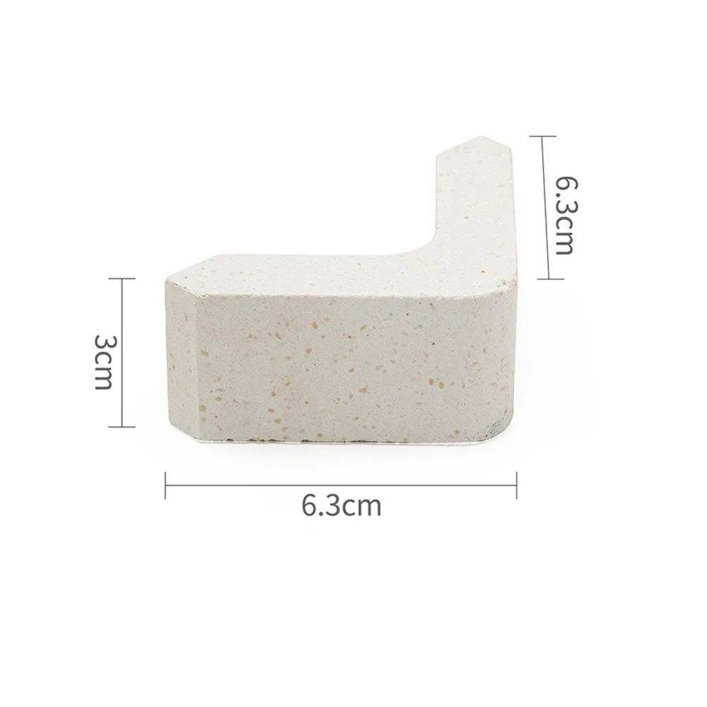 أداة الفخار أدوات إطلاق الفرن عمود موليت على شكل حرف L 1310 ℃ ملحقات إطلاق الطين بعمود الفرن المقاوم لدرجات الحرارة العالية #2