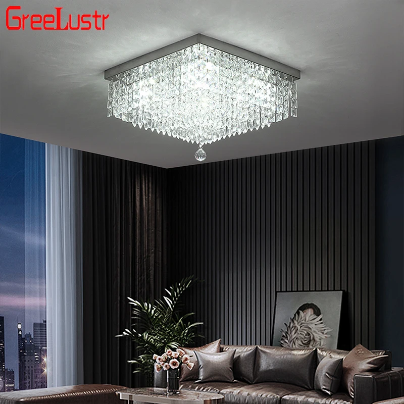 

Luxury Crystal Modern LED Ceiling Chandelier Light Room Decoration For Living Dning Room Pendant Lamp Fixtures Lustre Luminaire