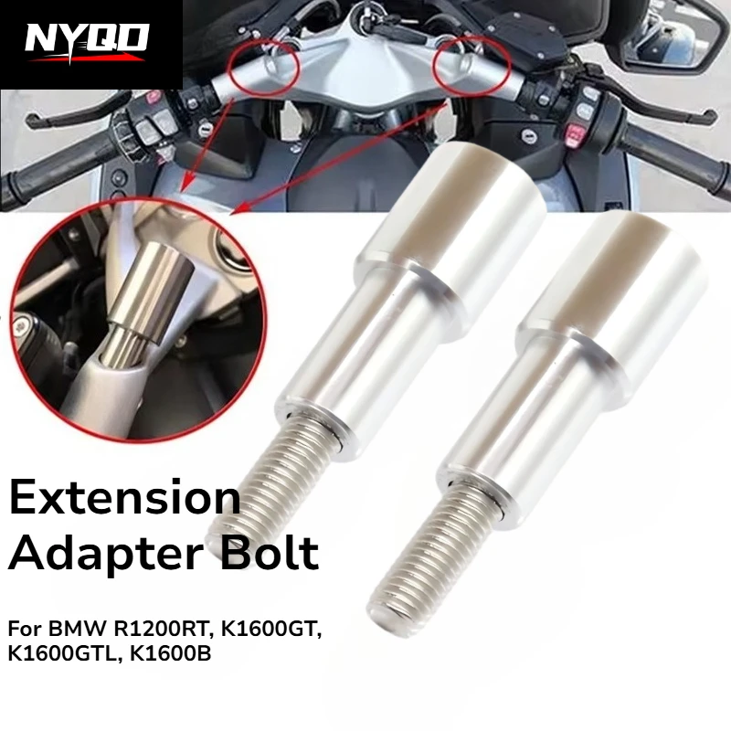 Motorcycle Navigation Phone Holder Extension Adapter Bolts 2Pcs For R1200RT K1600GT K1600GTL K1600B Motorcycle Parts