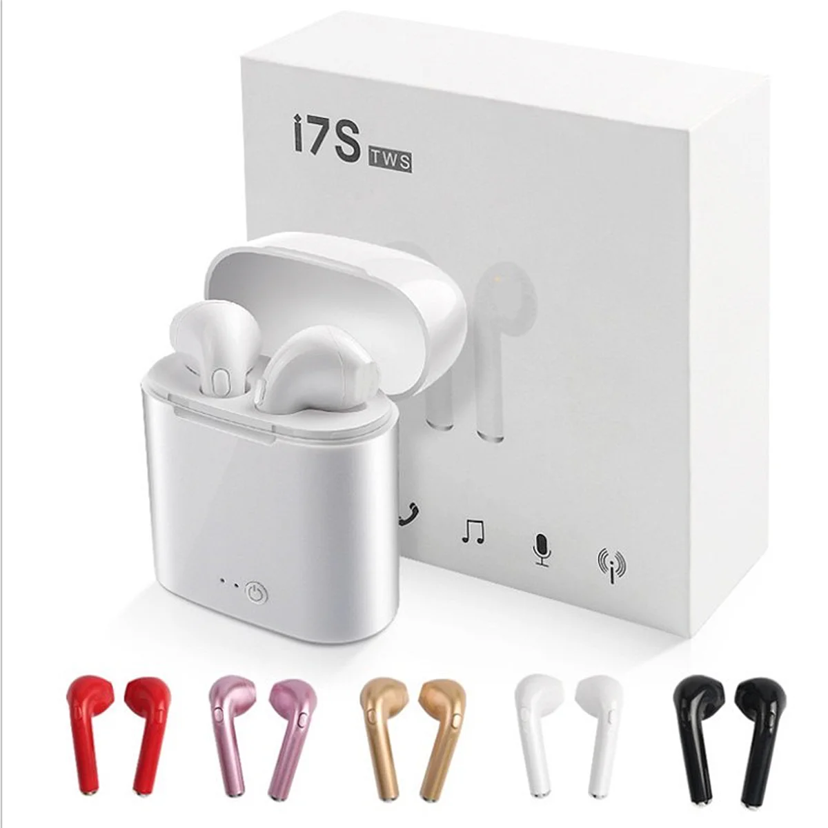 

i7s TWS Wireless Bluetooth Earphone 5.0 Stereo Earbuds Headset With Charging Box For All Smart Phone