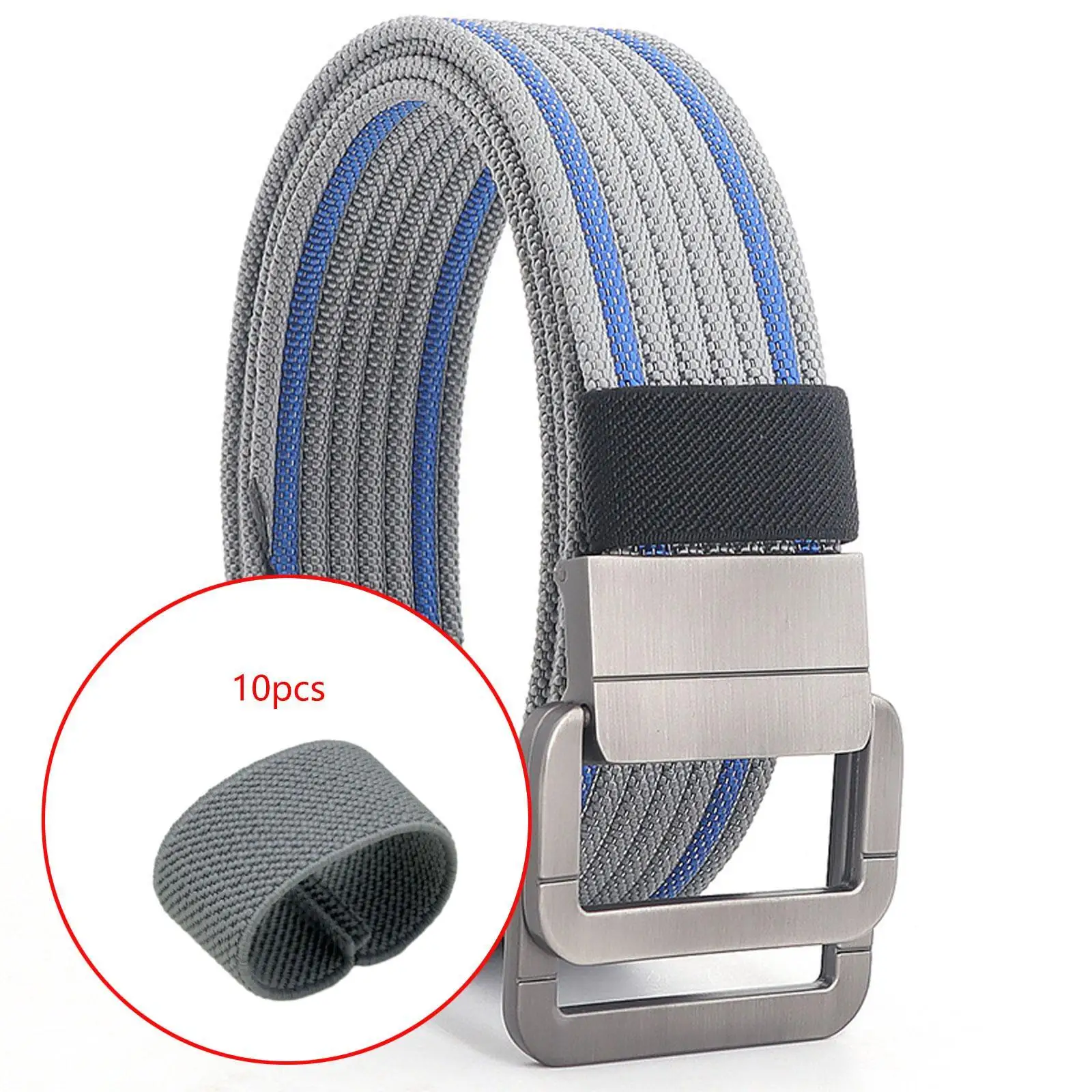 Nylon Elastic Belt Keepers Loop 10 Piece Set Thin 2 Cm Strap Holder for Casual Belt Pouch and Lightweight Nylon Backpack