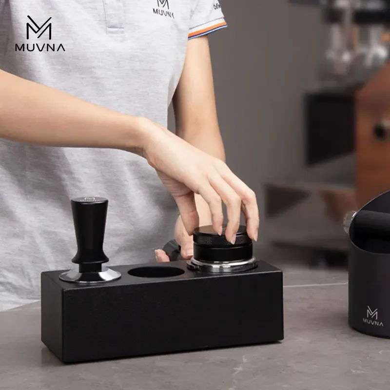 MUVNA ماكينة القهوة ABS مسحوق الصحافة حامل مقبض قوس مسحوق القماش مسحوق الصحافة تخزين 51/54/58 مللي متر الخبث وعاء