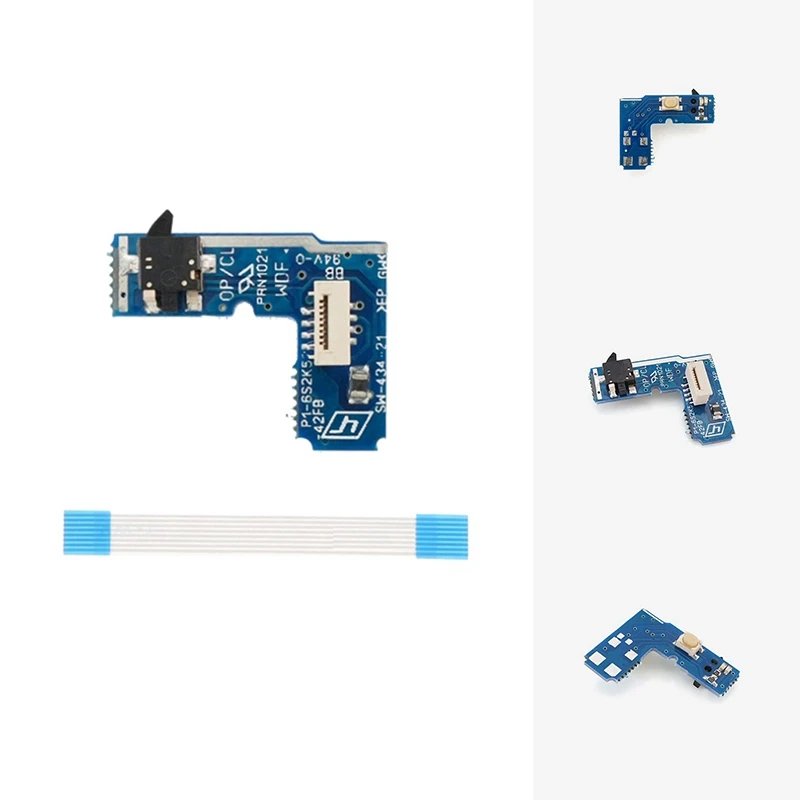 Power Switch PCB Board Power On Off Reset Switch Board With Flex Ribbon Cable For PS2 SCPH 70000 75000 77000 79000