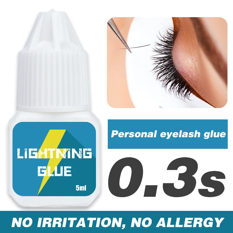 Jomay Eyelash Extension Glue Individual False Lashes Black Adhesive Kit for Professional Use 0.3-2 Sec Dry Time