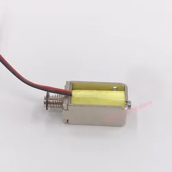 Micro DC Electric Solenoid Magnet DC 3V/ 5V/ 6V/ 12V Mini Open Frame Spring Electromagnet Push-pull Through Type 4mm Stroke