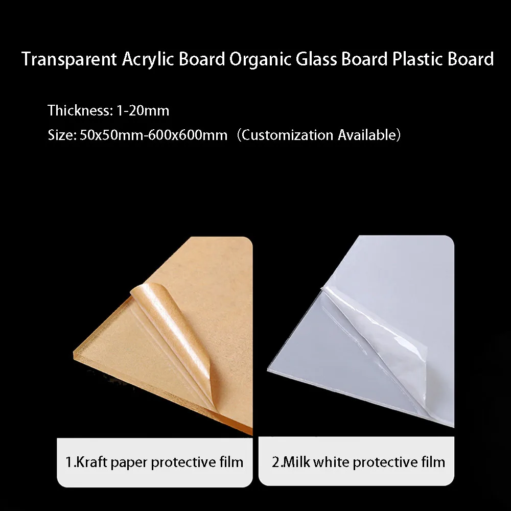 Customized 1/2/3/4-30mm ABS PVC PMMA Board Plastic Conversion Board DIY Model Accessories