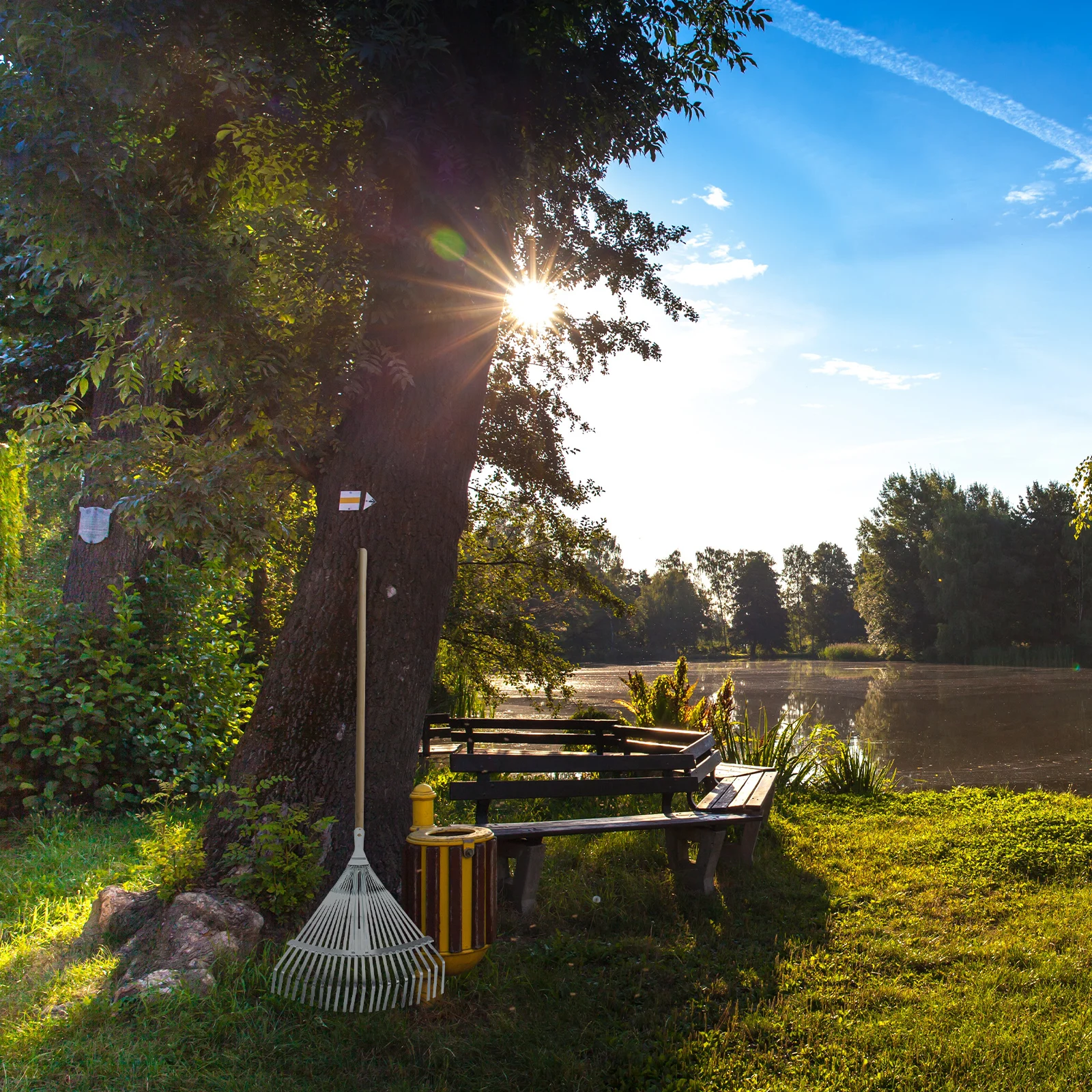 

Adjustable Metal Garden Rake Head Replacement for Lawn Yard Landscape - Expandable Lightweight Leaves Rake for Gardening and