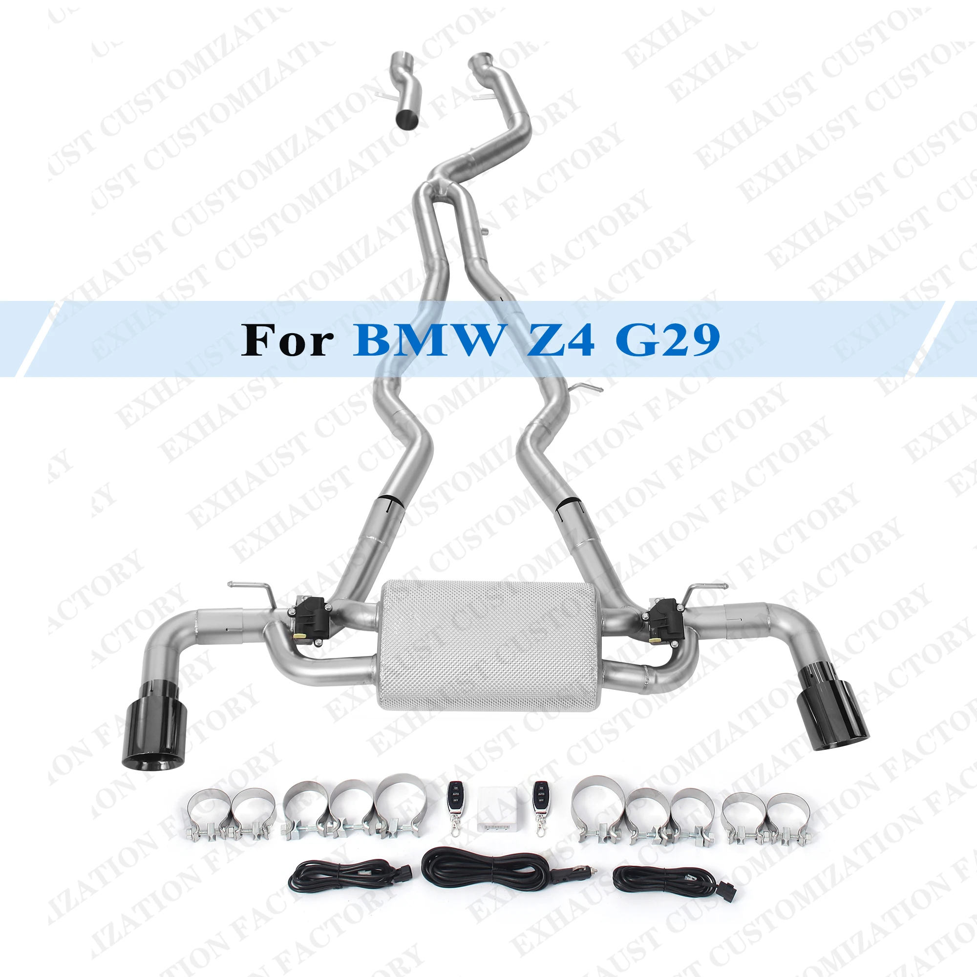 

Performance Valved Exhaust System for BMW G29 Z4 Heat Shield Remote Control Stainless Steel