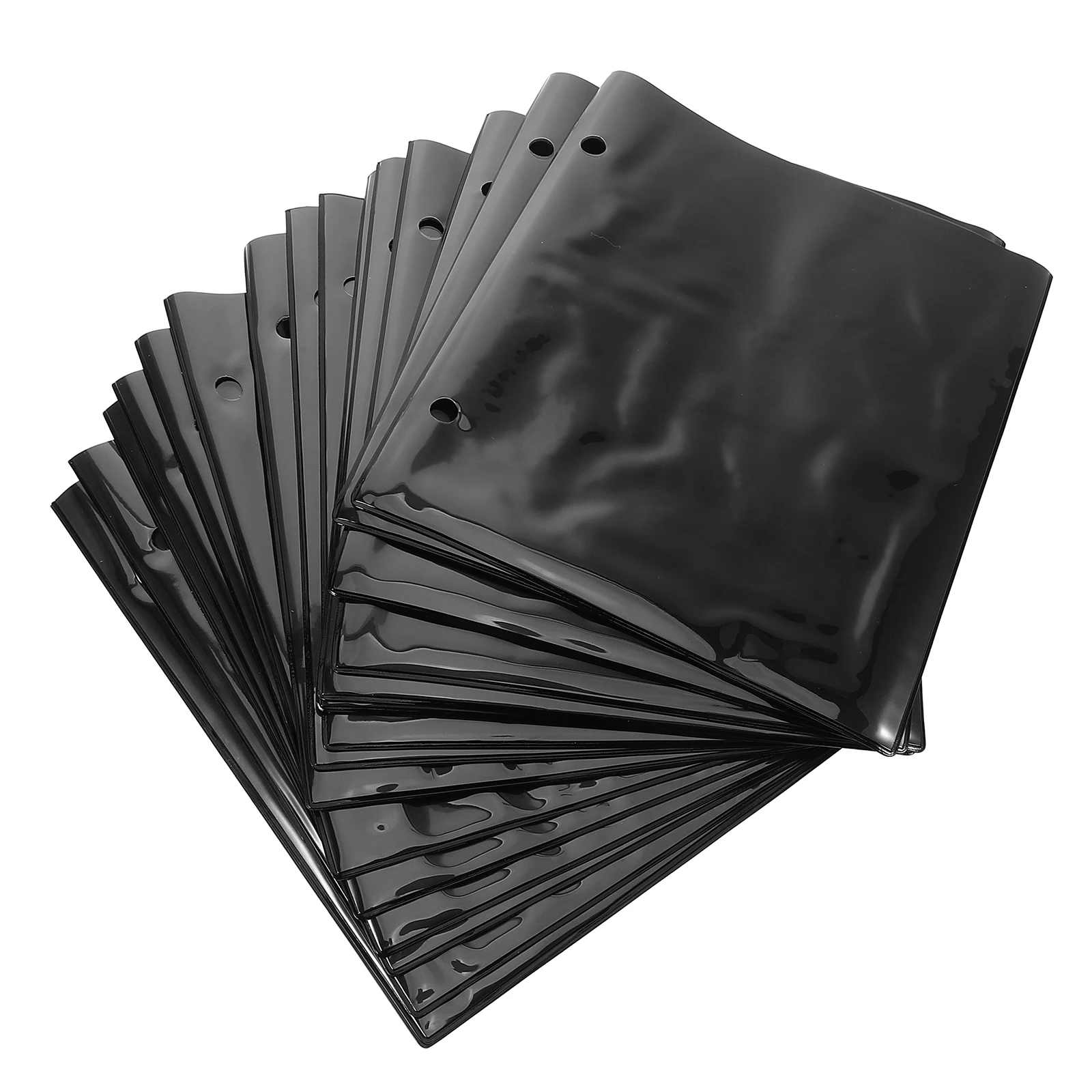 

20 Pcs Sheet Music Holder Black Folder Dividers Tabs Bulk Rings Binder Plastic Sleeves Choir Piano Guitar Violin Waterproof PVC
