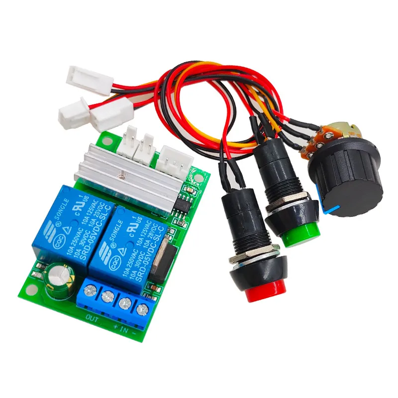 PWM regulator prędkości silnika prądu stałego 6 V-24 V przełącznik do przodu i do tyłu elektryczny sterownik silnika popychacza 3A