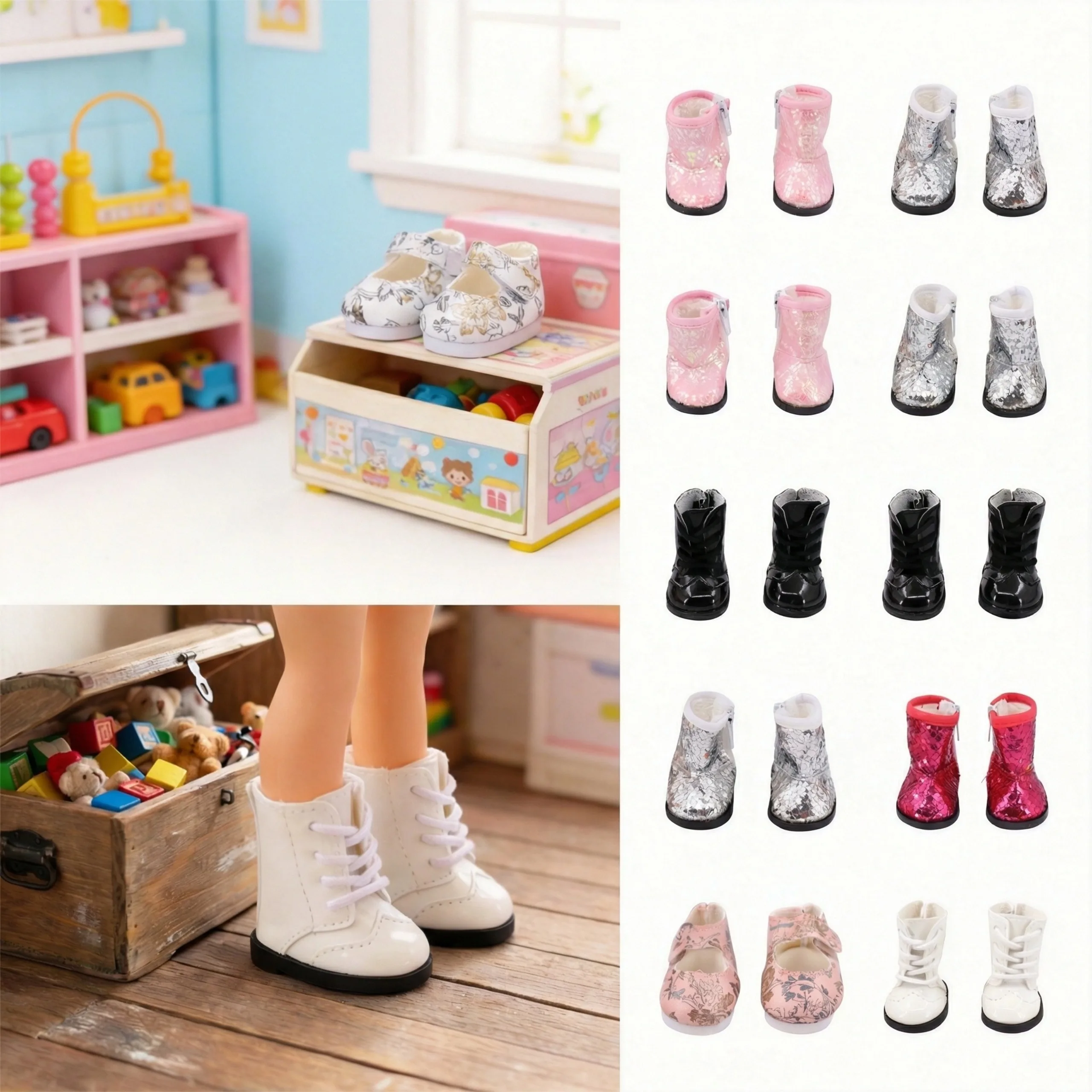 5 cm Shoes For Paola Reina 14.5 Inch Wellie Wishers Doll Clothes Accessories 34-36cm Nancy Toy For Girls,Birthday Gift