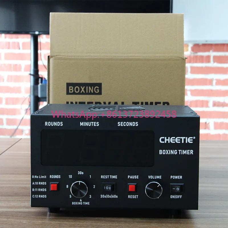 CP20 Hot Boxing Equipment Digital Ring High Speed Intense Interval Training LED Boxing Timer Wall Mount Metal CE