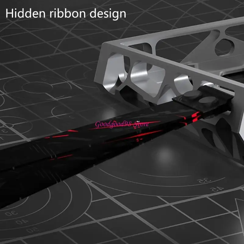 Sleek Hollows Out Aluminum Keyboard Case for Enhances Aesthetics Reduced Weight Effective Thermals Control and DIY Ease 