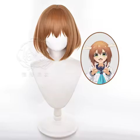 Noko Shikanoko Cosplay Wig My Deer Friend Nokotan 35cm Short Heat Resistant Synthetic Hair Role Play Anime Wigs Women + Wig Cap