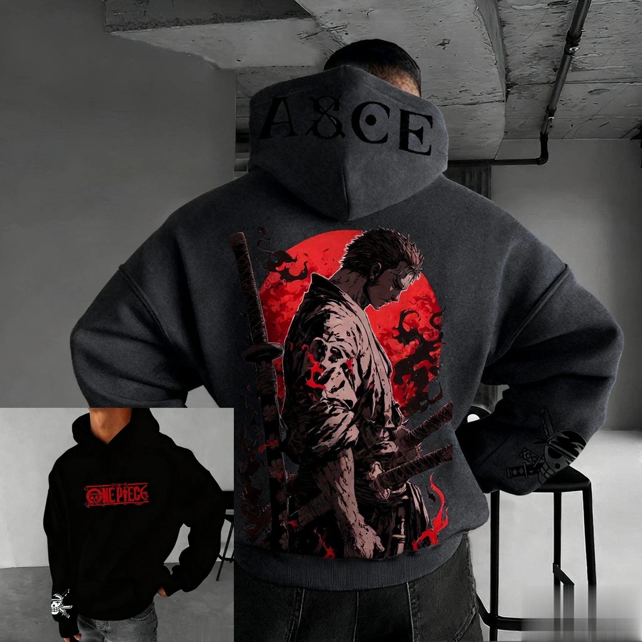 قطعة واحدة زورو 2026 جديد حار أنيمي طباعة هوديي المرأة الجديدة ربيع الخريف عادية تأثيري سترة البلوز البلوز بلوزات على الموضة #5