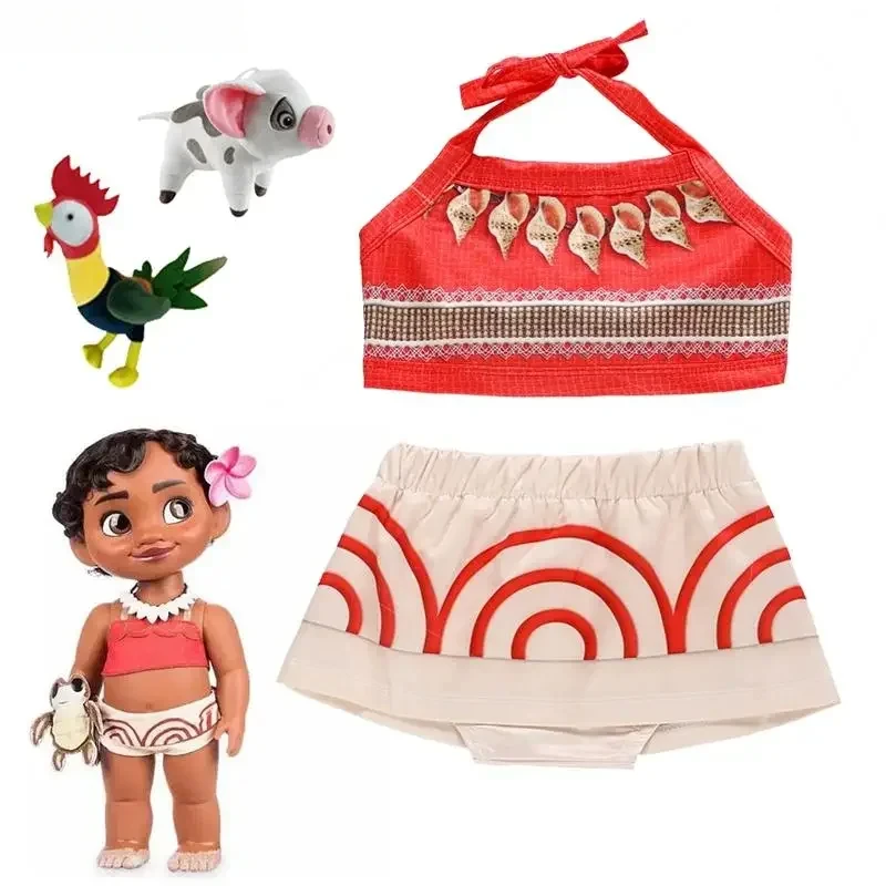 

72th cosplay toddler girl anime Moana costume Halloween costumes gifts dress for girls Kids' Dre