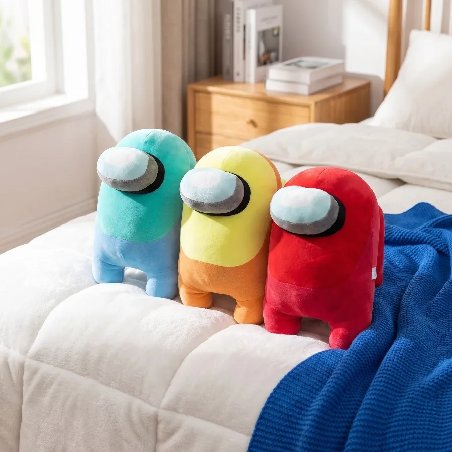 Cute Amime Stuffed Toy Throw Pillow Soft Stuffed Doll Creative Sofa Decor Body Pillow Anime Cartoon Plush Cushion Plush Toy Gift