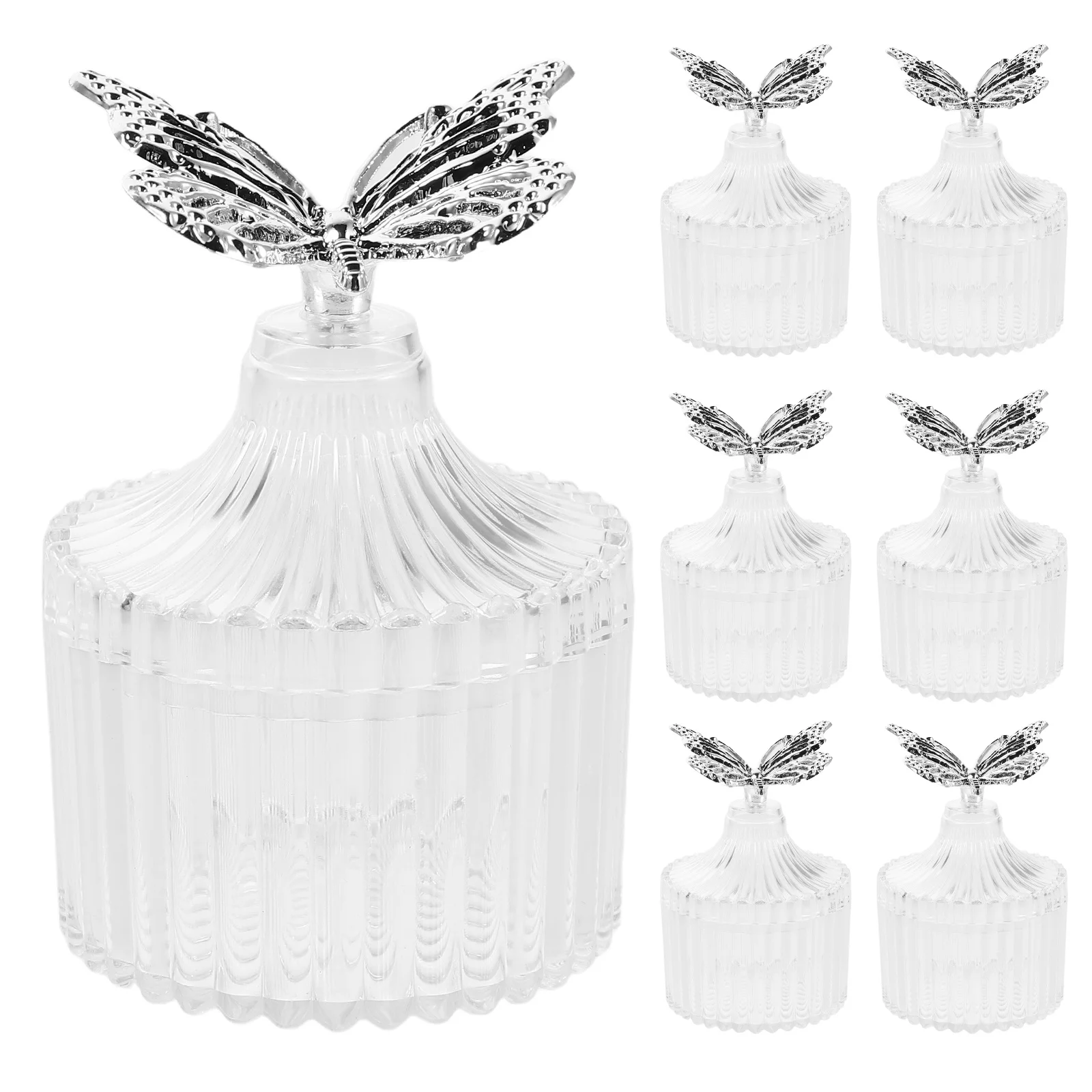 

12pcs European Style Wedding Candy Box Butterfly Shaped Plastic Favor Container For Bridal Shower Party Chocolate Boxes Clear