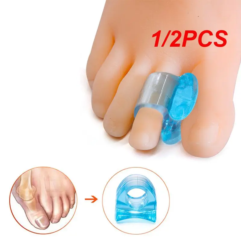 1/2PCS Toe Separator Bone Corrector Straightener Silicone Gel Thumb Valgus Finger Protector Bunion Adjuster Feet Tool