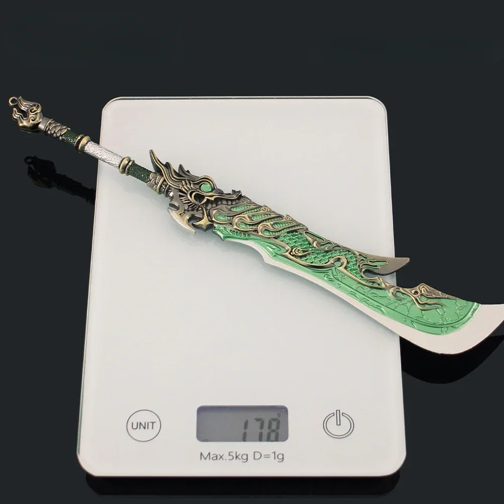 30cm/11.8in Naraka：Bladepoint Longpan Wide Knife Katana Model Props Metal Party Cosplay Game Peripherals Ornaments Holiday Gift