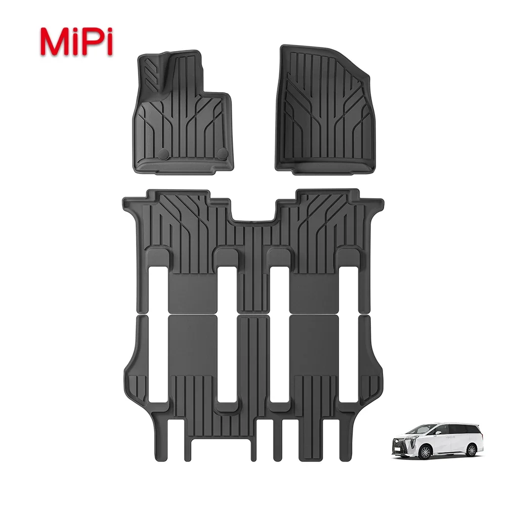 Custom TPE 3D Car Floor Mat LHD for Trumpchi E9 2025 7 Seats Short Track Car Mat Waterproof Easy Clean