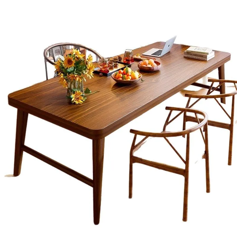 

Solid wood calligraphy table Living room large desk New Chinese study Sinology table Household brush practice table