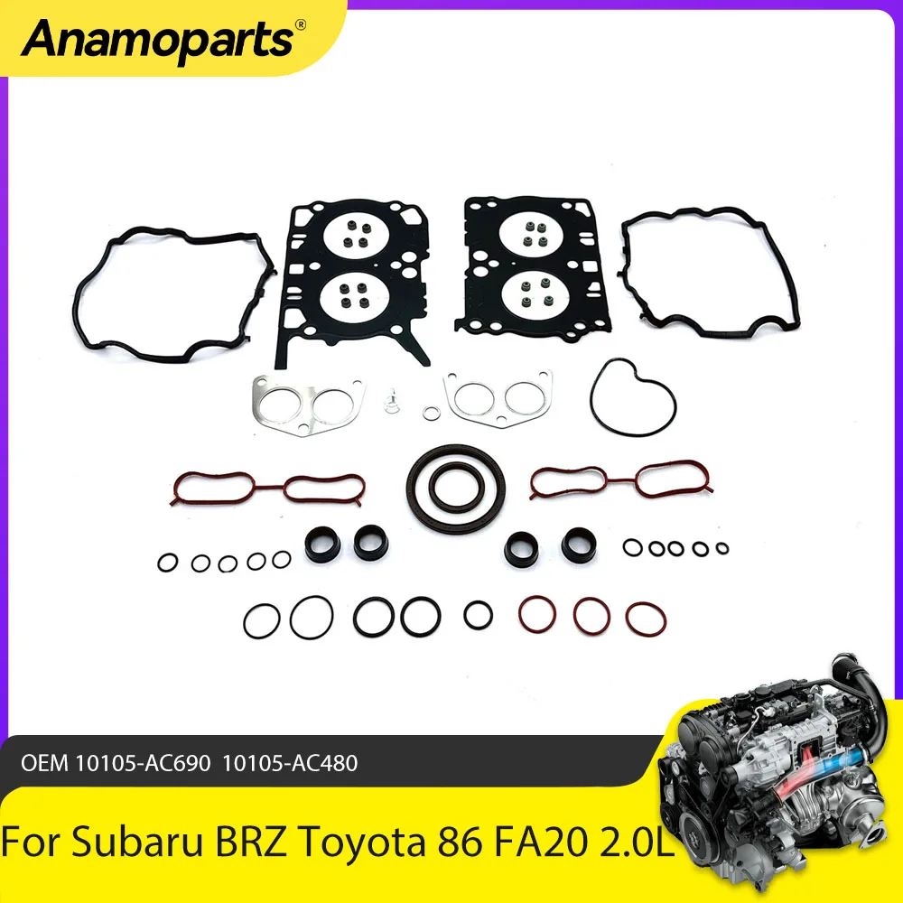 

Engine Parts Full Head Gasket Set Seal Kit Fit 2.0 L FA20 For Subaru BRZ ZC6 Toyota 86 GT GTS 4U-GSE H4 DOHC 2013-2021