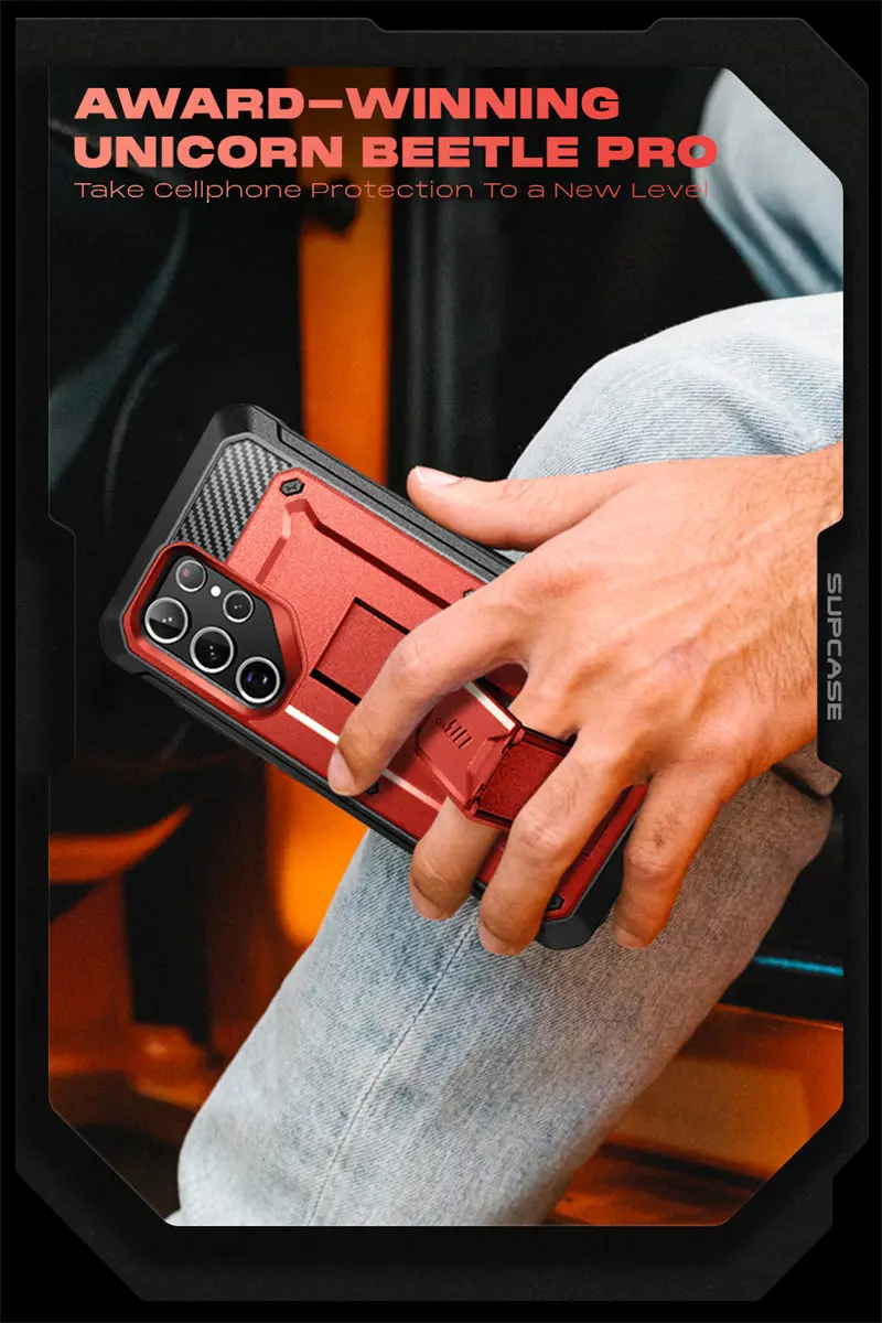 SUPCASE For Samsung Galaxy S22 Ultra Case (2022) 6.8 inch UB Pro Full-Body Holster Cover WITHOUT Built-in Screen Protector