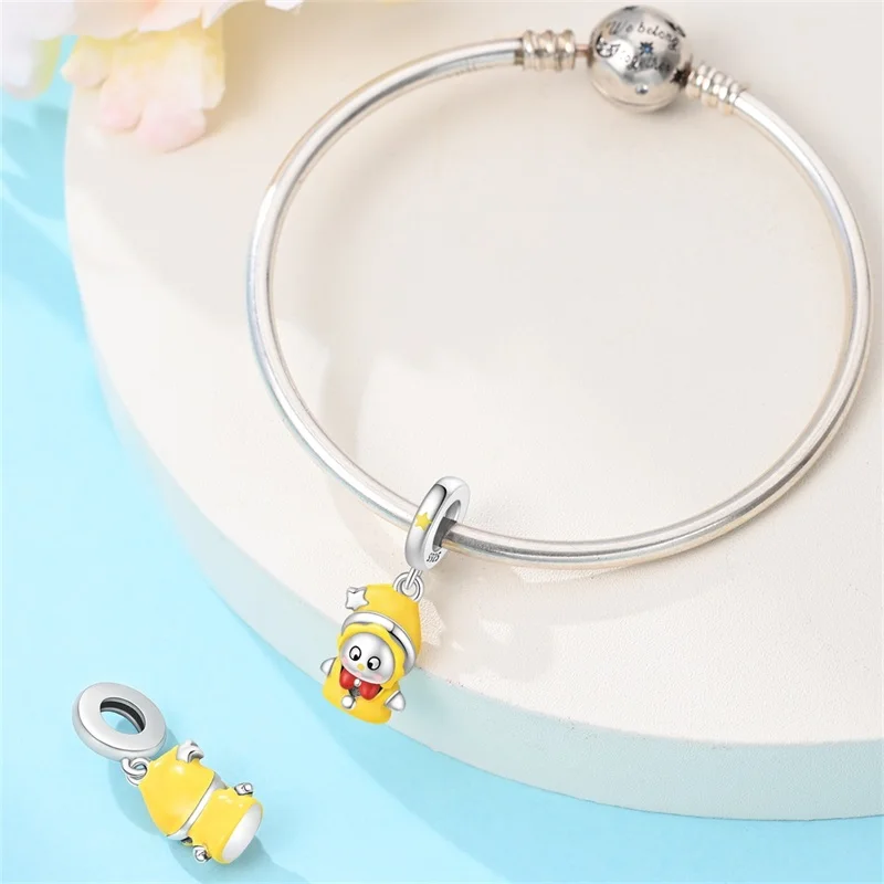 

2026 New 925 Sterling Silver Cute Baby Charms Pendant Fit 3mm Original Bracelet DIY Women Exquisite Anniversary Jewelry Gifts