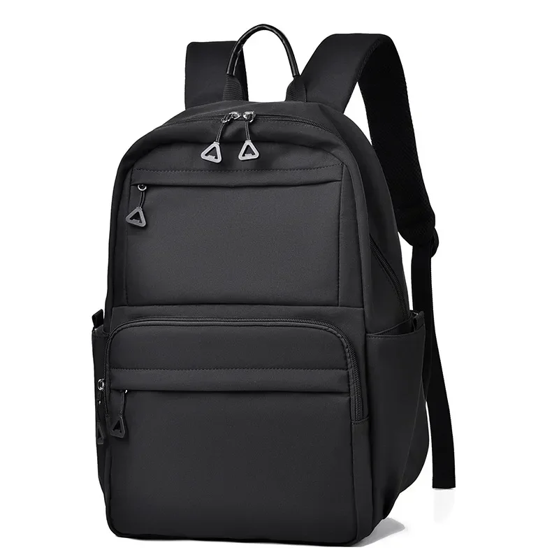 

14 Inch Simple Oxford Cloth Backpack – Large Capacity Student & Travel Bag for Men and Women