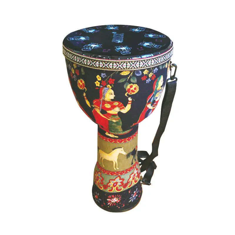 Synthetic Djembe Skin Tribal Egyptian Tamburi Drum Inspired by African Culture