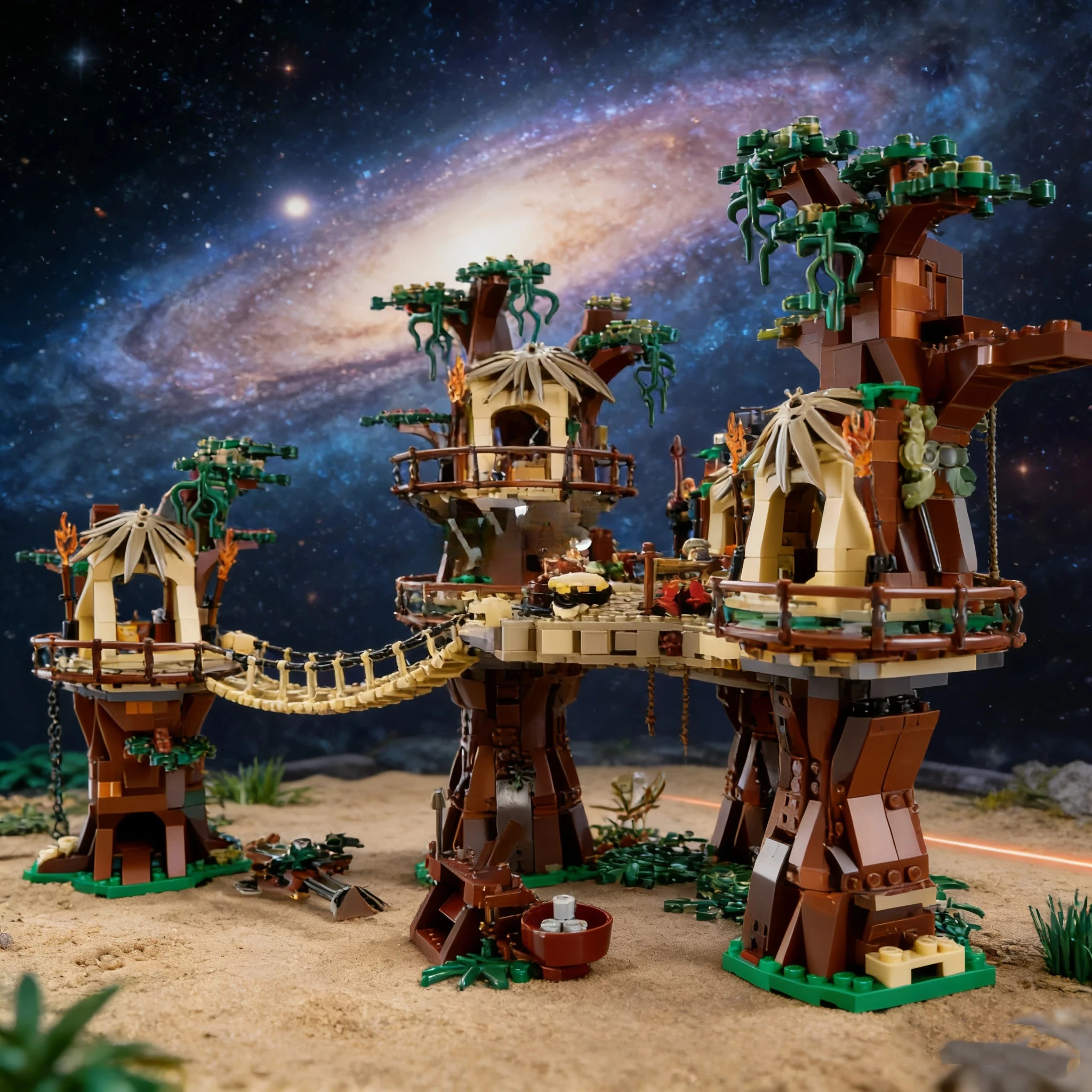 

New The Tree-top Village of The Ewok People on The Endor Forest Satellite Building Block Model Toy Adult Birthday Christmas Gift