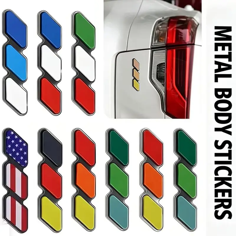 Metal Car Rear Trunk Emblem Sticker for Toyota 4Runner Tacoma Tundra Rav4 Highlander Yaris CHR Body Badge Exterior Accessories