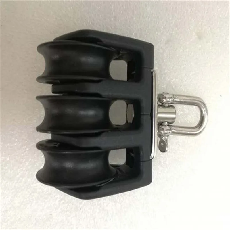 เรือใบเรือบด 35 มม.1 3/8 "Triple Swivel Shackle Block เรือขนาดเล็กบล็อก Master BP-3505F