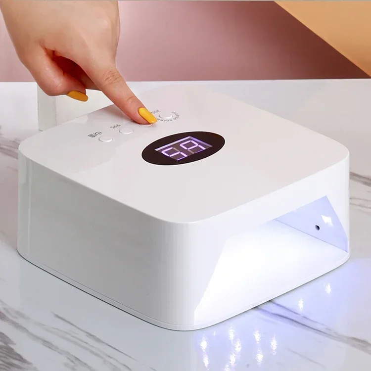 Exquisite 54W Portable Built-in Battery Rechargeable UV Led Nail Lamp Quick Drying Nail Polish Curing Light