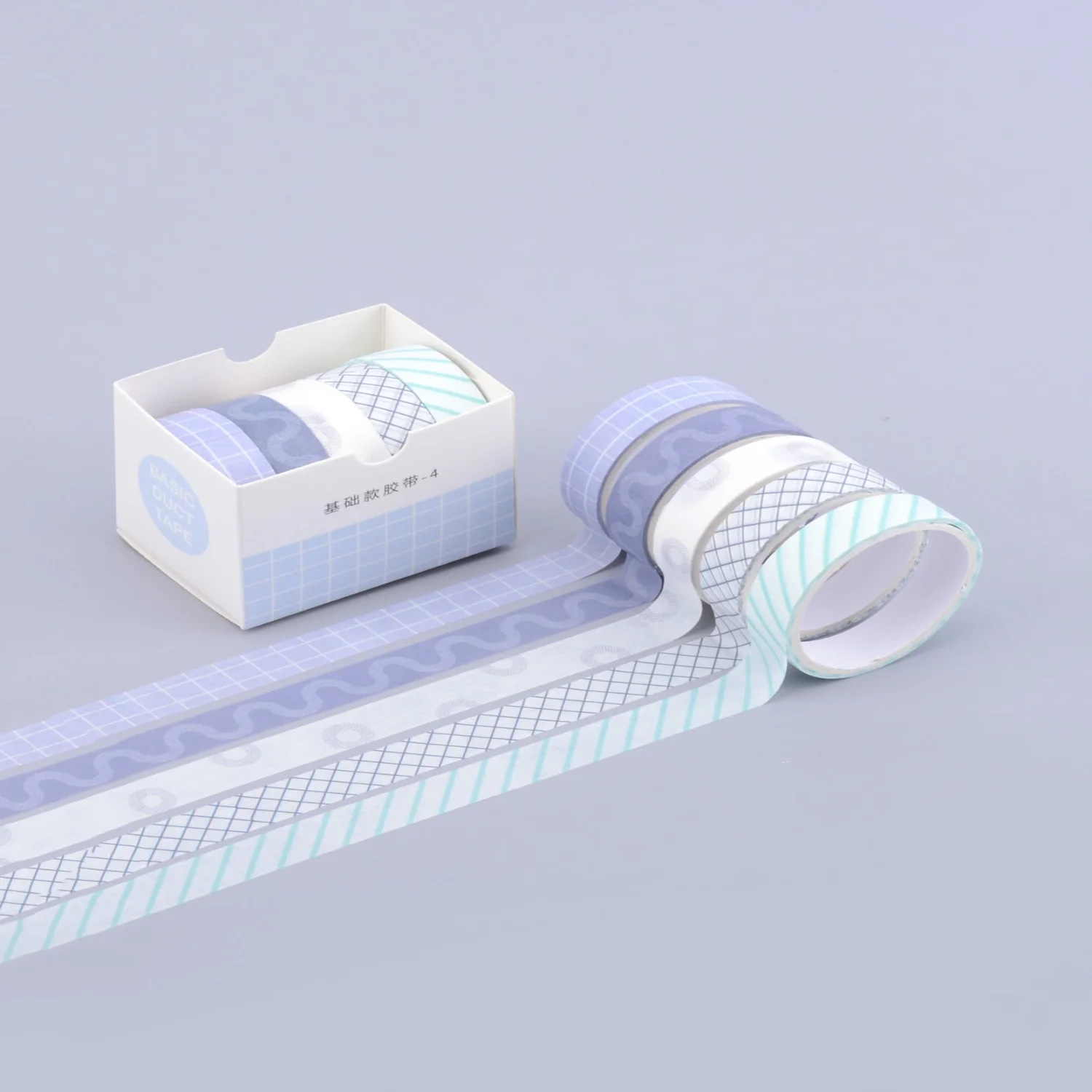 5 gulungan Pita Washi Pola Campuran