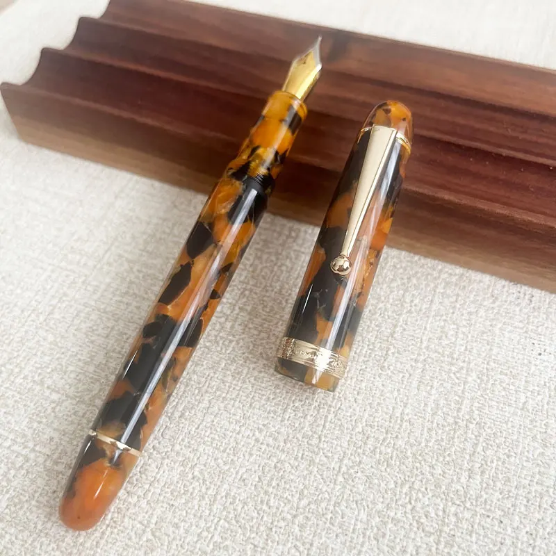 

Перьевая ручка ADMOK 766 V126 с вакуумным поршневым номером Шмидта Винтажный дизайн с 6 наконечниками для делового подарка