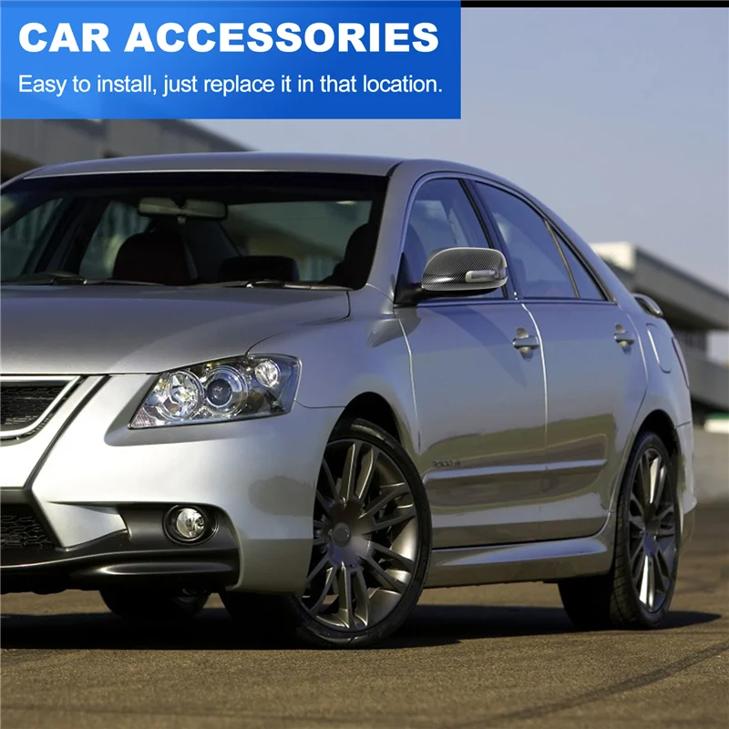 

A09E-1 Pair Rearview Side Mirror Case Housing Cover For Toyota Vios 2008-2013 Aurion Camry Asian Model 2006-2011