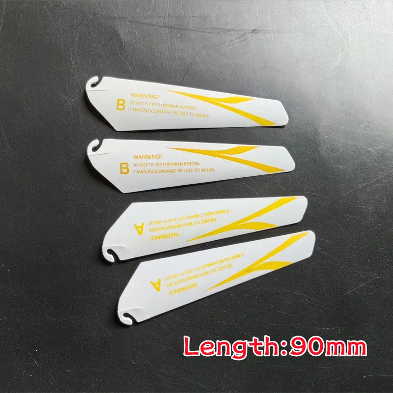 4pcs AB 9CM spare blades Fans Props for r/c mini helicopter rotor rc CH002 CH023 Drone Copter Toys Spare Parts Accessories